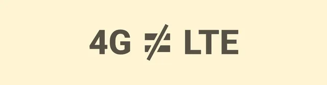 4 G vs LTE