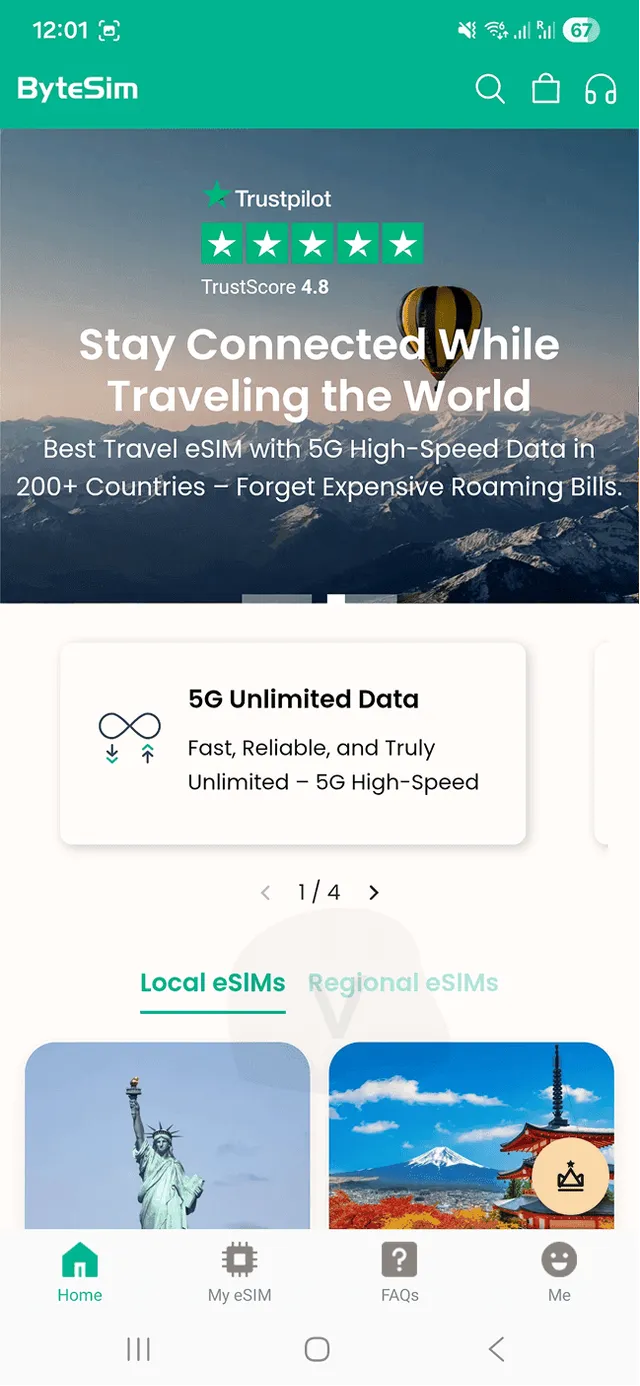 Příklad aplikace ByteSIM 1