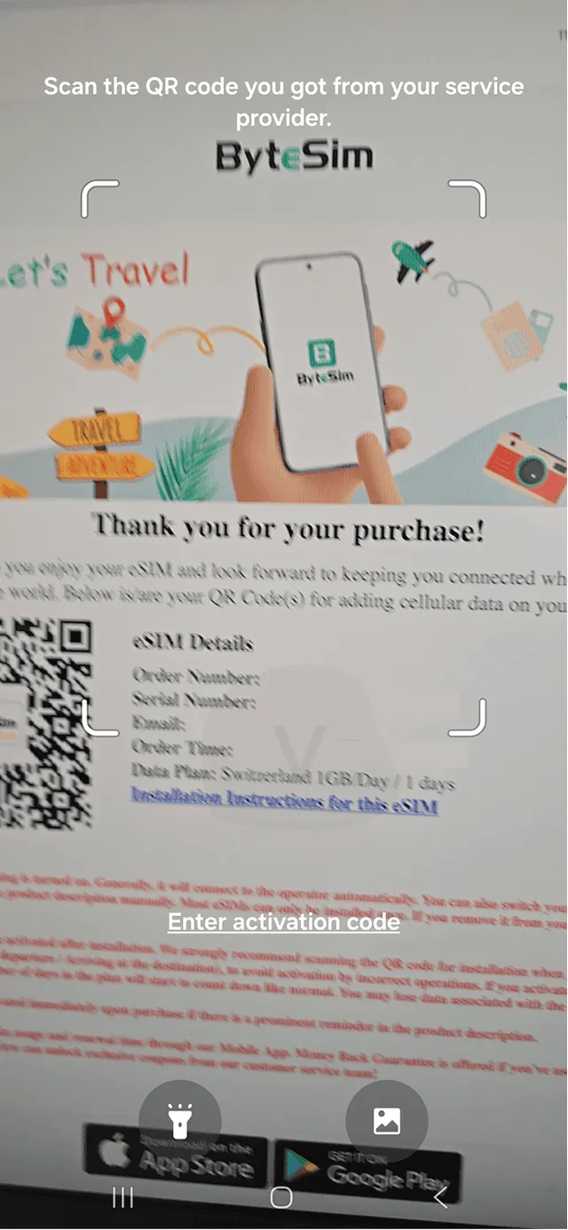 Instalace eSIM ByteSIM 3