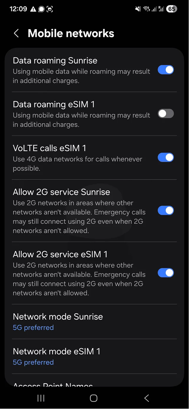 Instalace eSIM ByteSIM 5