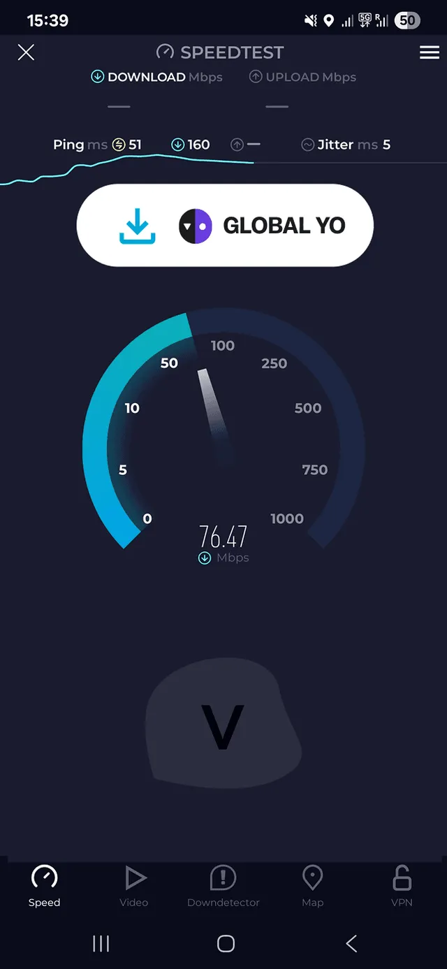 Global YO testing speed 1