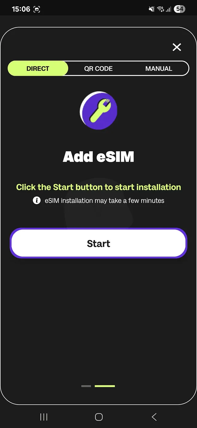 Instalace Global YO eSIM 2