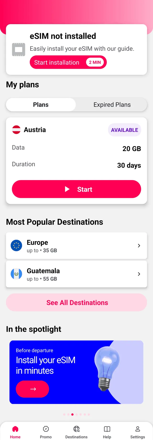 GoMoWorld app example screen 3