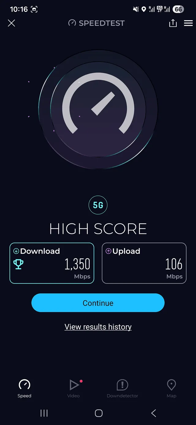 GoMoWorld eSIM speed test result 3