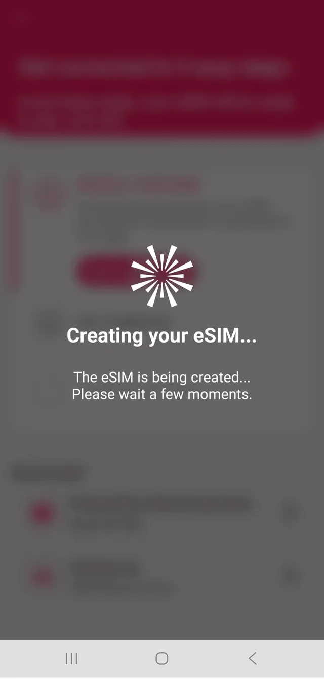 GoMoWorld eSIM installation step 3