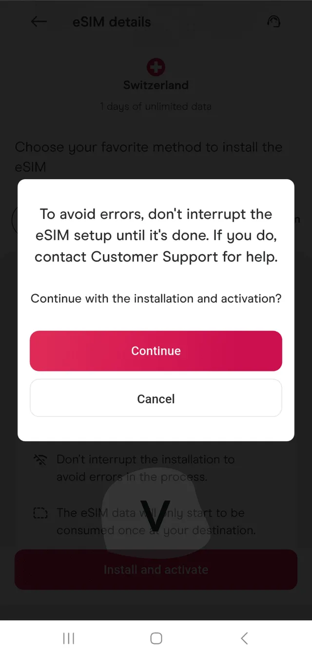 Holafly eSIM installation