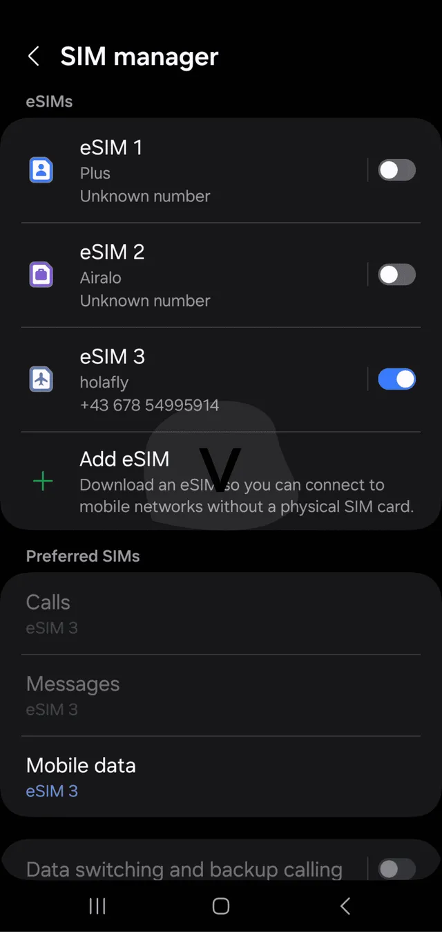 Holafly eSIM installation