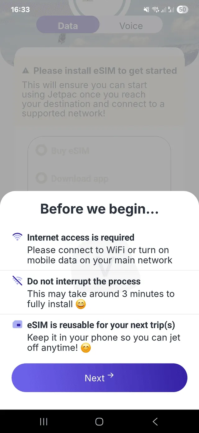 Instalacja Jetpac eSIM 2