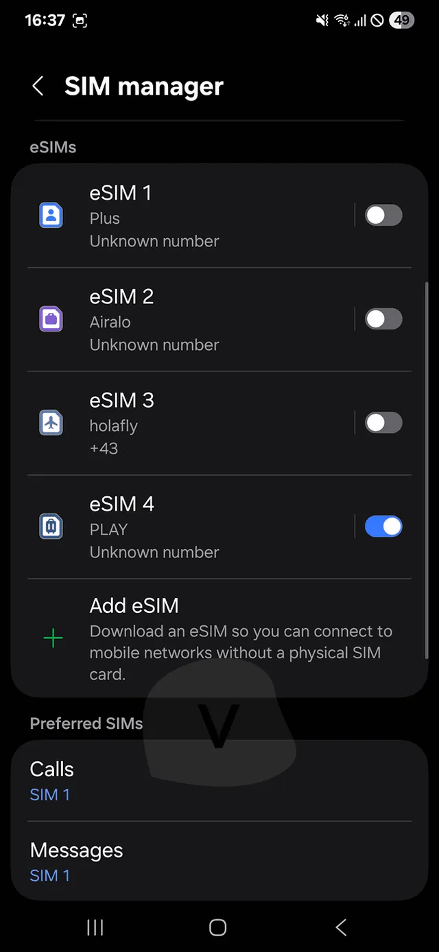 Instalacja Jetpac eSIM 5