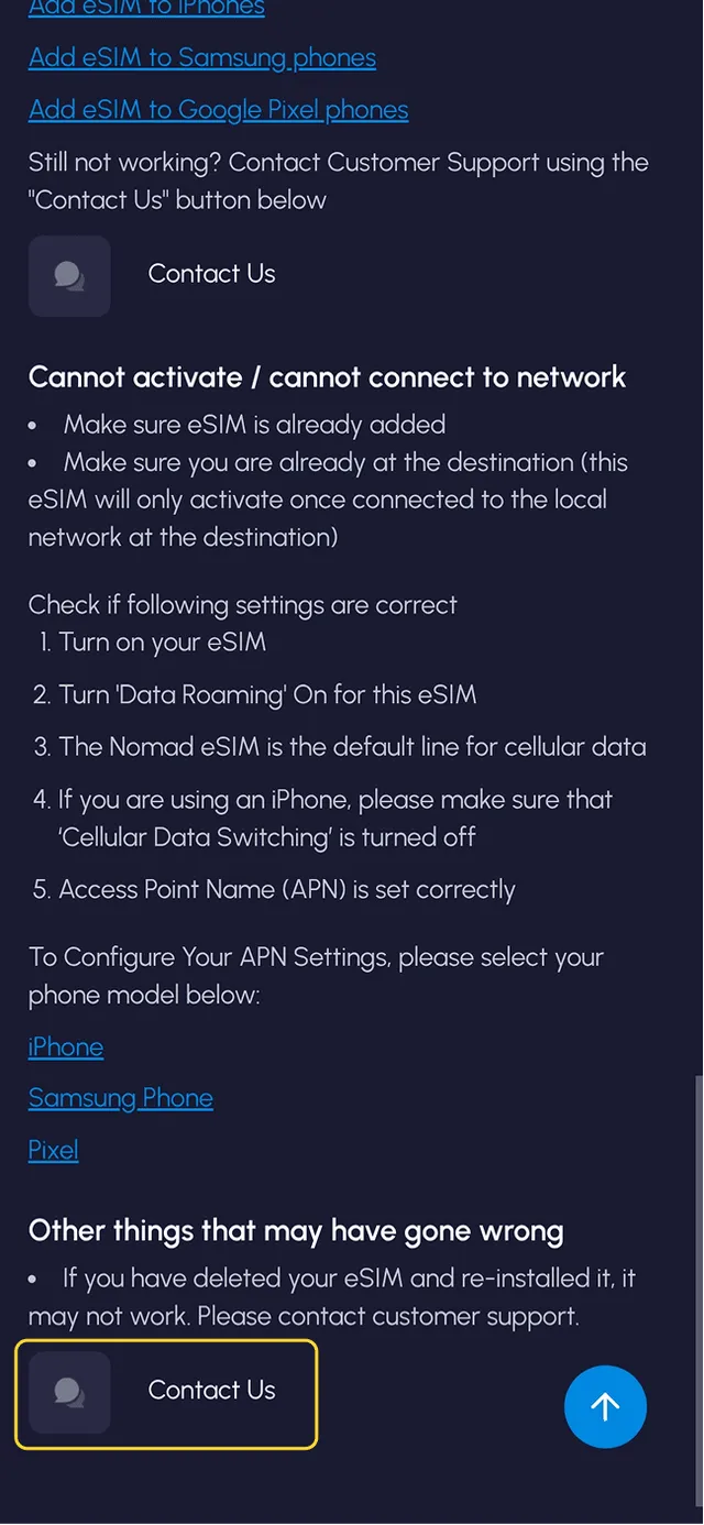Nomad Customer Support 1