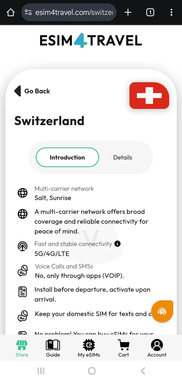 Order eSIM data eSIM4Travel
