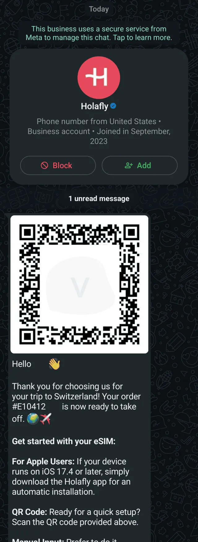 Holafly eSIM purchase process