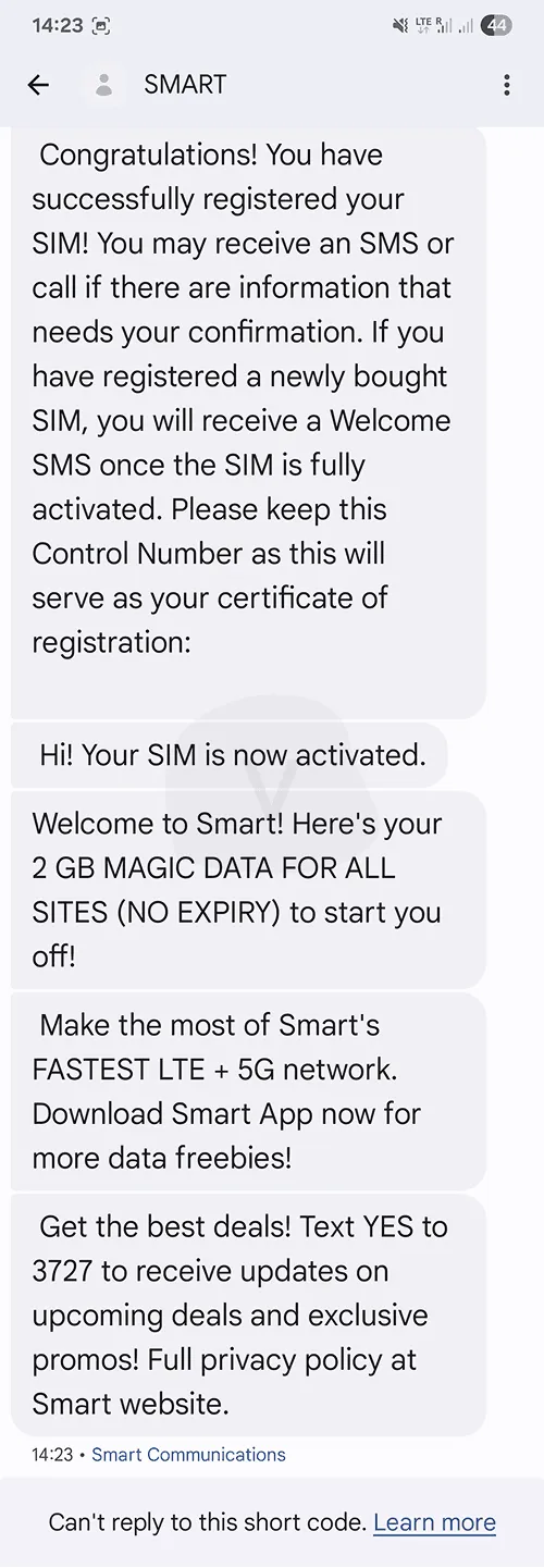 SMART eSIM Registration 12
