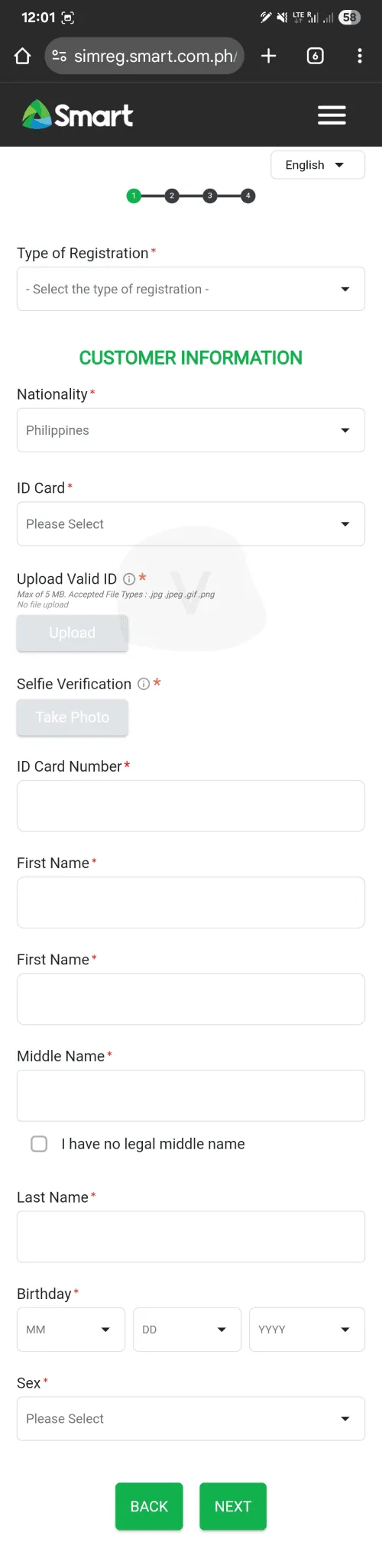 SMART eSIM Registration 3