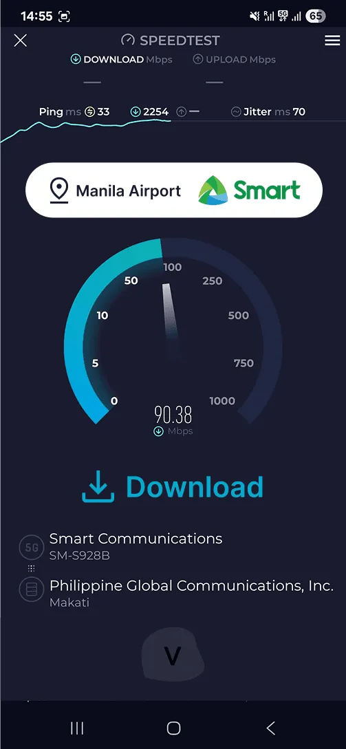 SMART eSIM Speed SMART Manila Airport download
