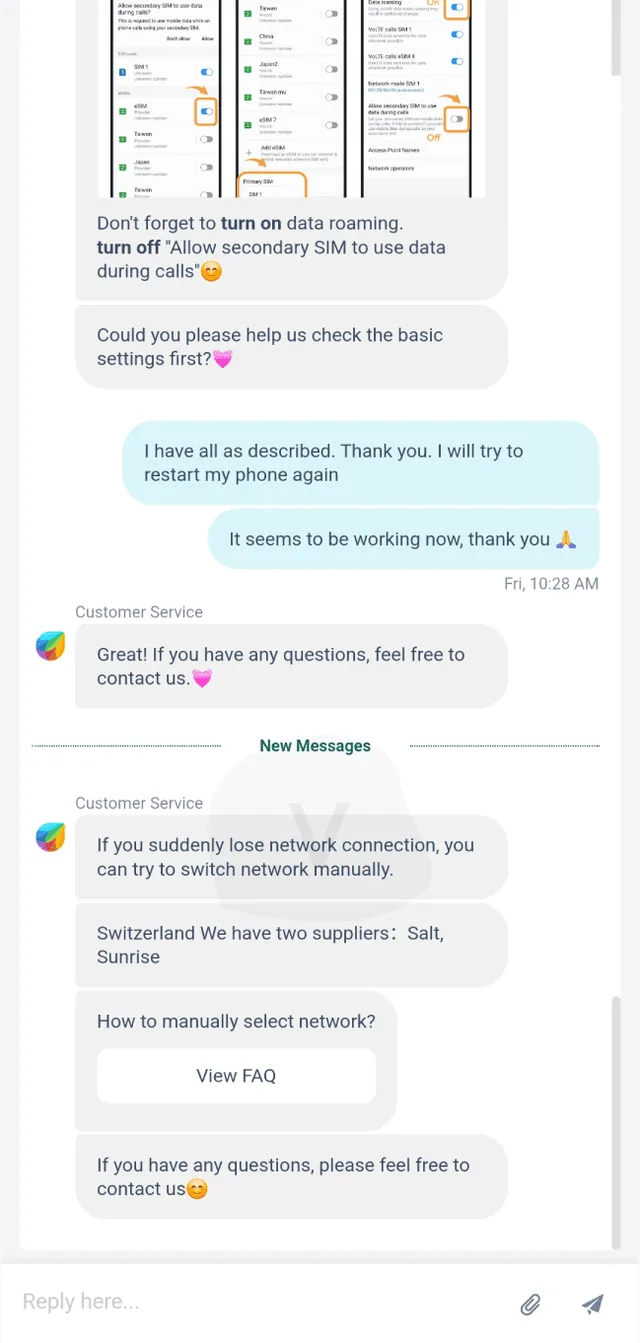 eSIM4Travel testing support