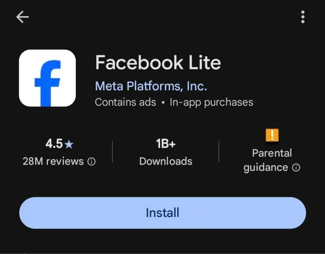 Facebook Lite a Instagram Lite aplikace pro úsporu dat